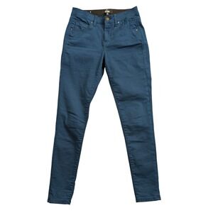 Lularoe Skinny Jeans Women 26x28 Pull On Blue Low Rise Stretch Comfy Slim Fit